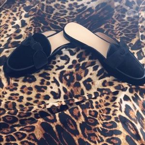 Beautiful Black Velvet Mules